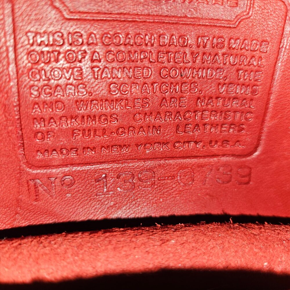 Vintage Chrystie red coach purse - Picture 5 of 5